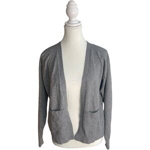 Sioni Open Front Cardigan Gray